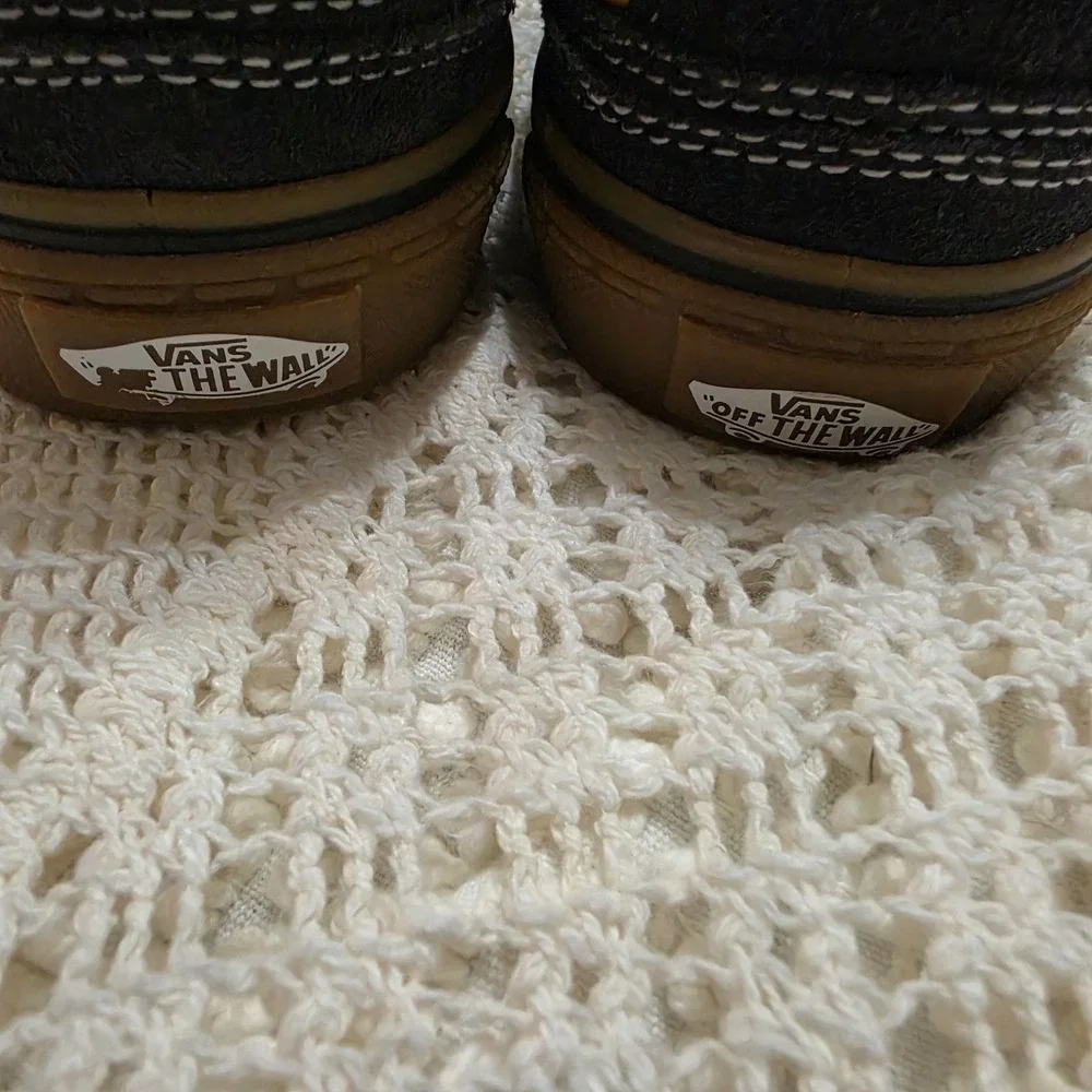 Vans Caldrone Charcoal/Yellow/Gum Suede Mesh Boy's Skate Shoes - Size 13‎